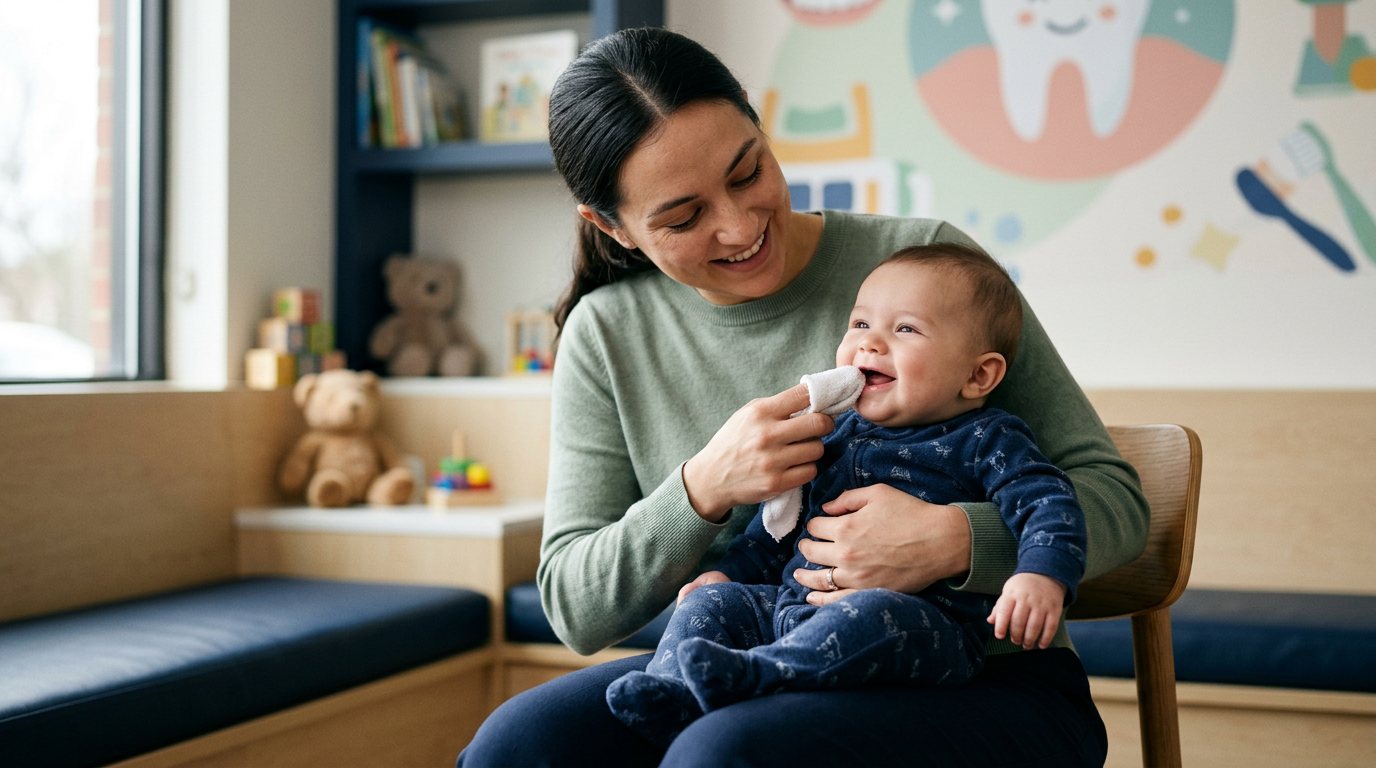 When should I start cleaning my baby's mouth?